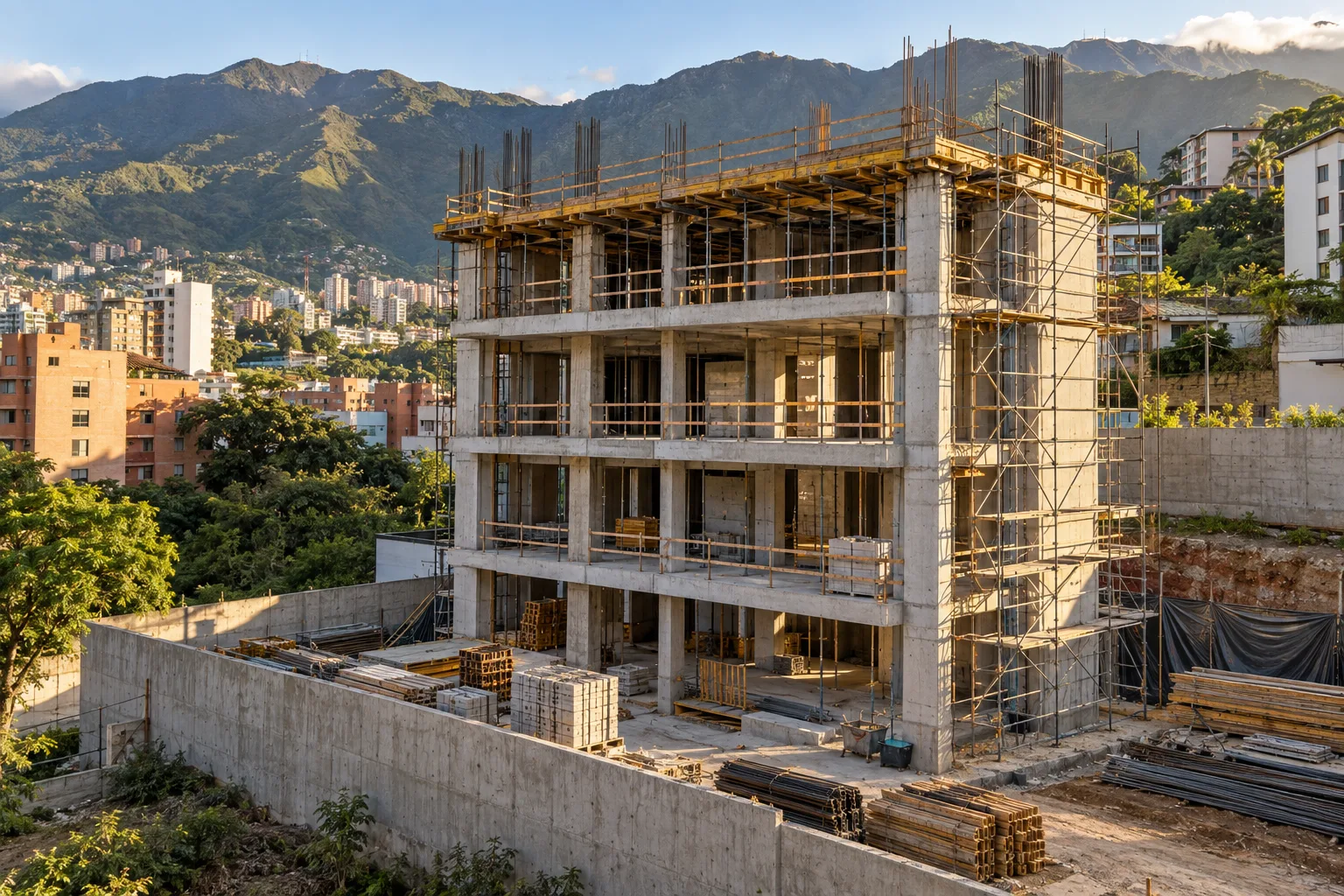 Residential construction site