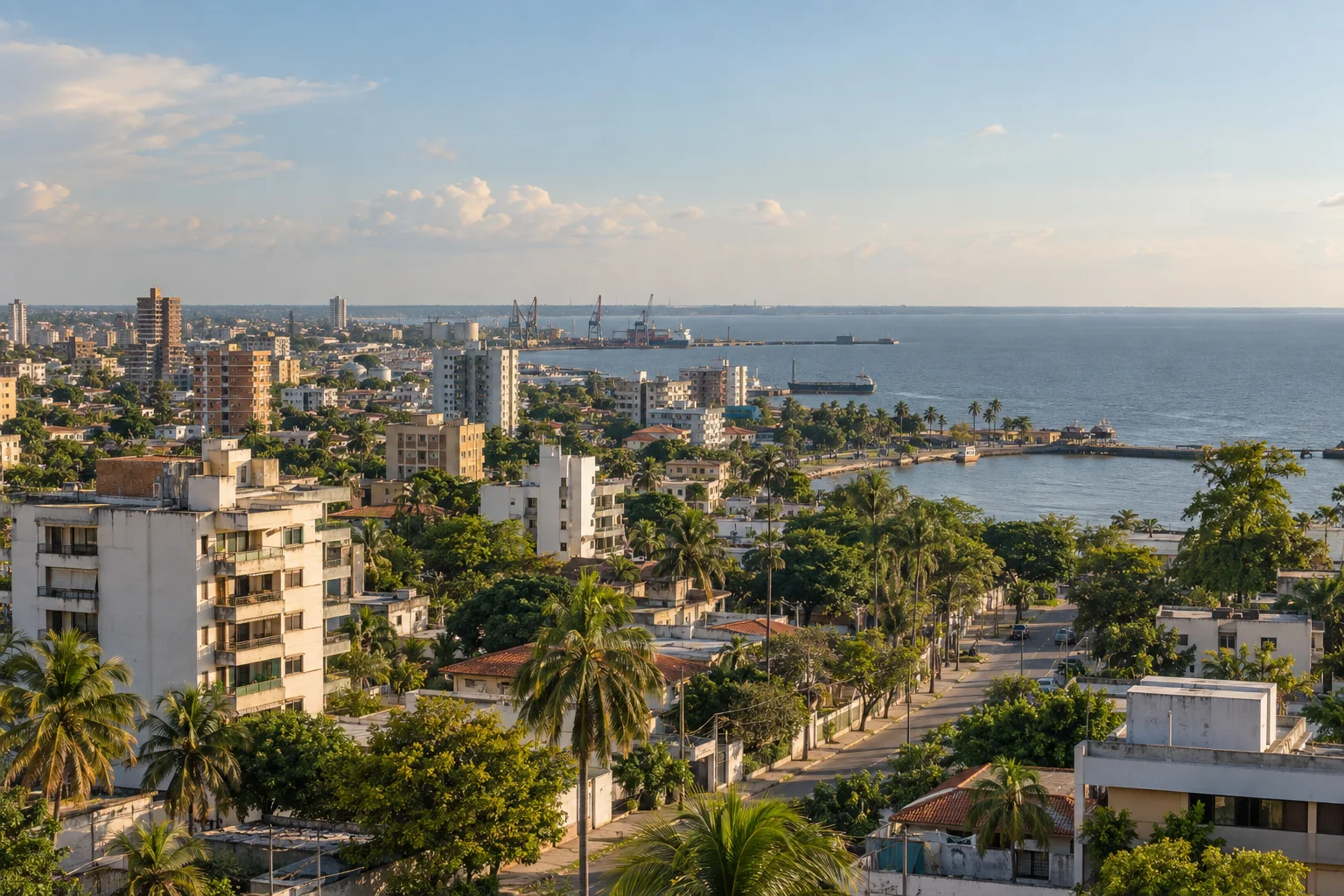 Maracaibo waterfront and lake
